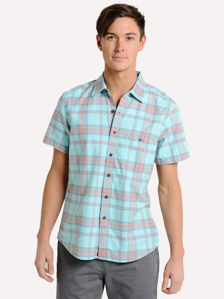The Normal Brand Short Sleeve Stag Button Down Shirt