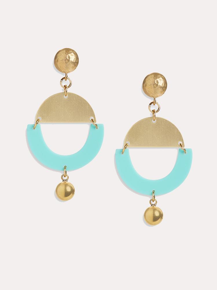 Neely Phelan Resin Acrylic Drop Earrings - Saint Bernard