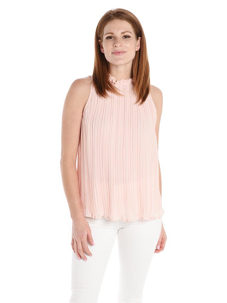 Naked Zebra Ruffle Pleated Top - Saint Bernard