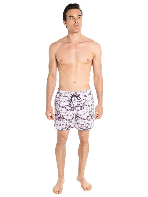 Grayers Moorea Flamingo Purple Swim Trunk