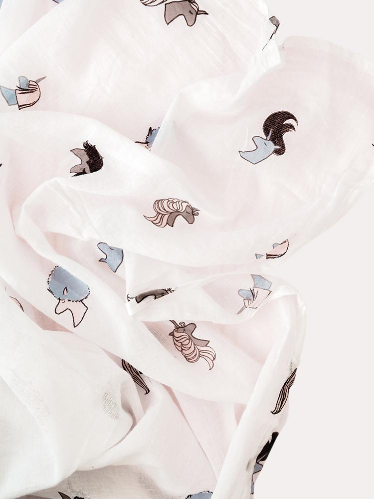 Early Riser Unicorns Swaddle - Saint Bernard