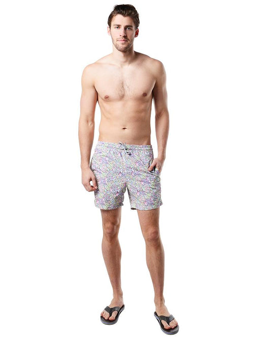 Michaels Swimwear Abstract Fish Trunks