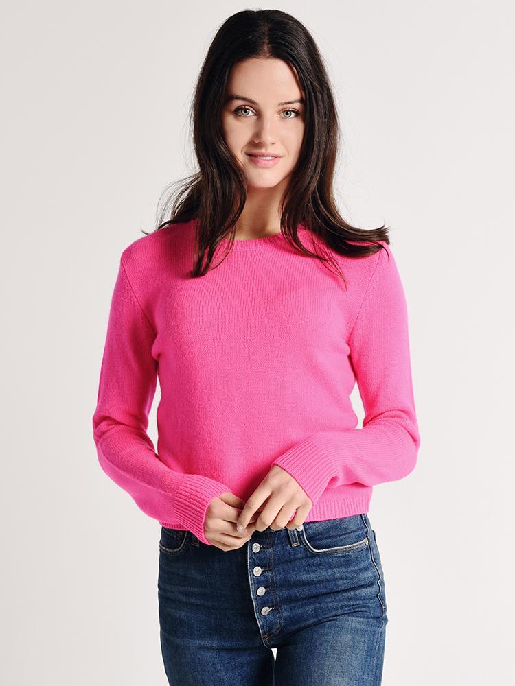 Majestic Wool and Cashmere Long Sleeve Crew Neck