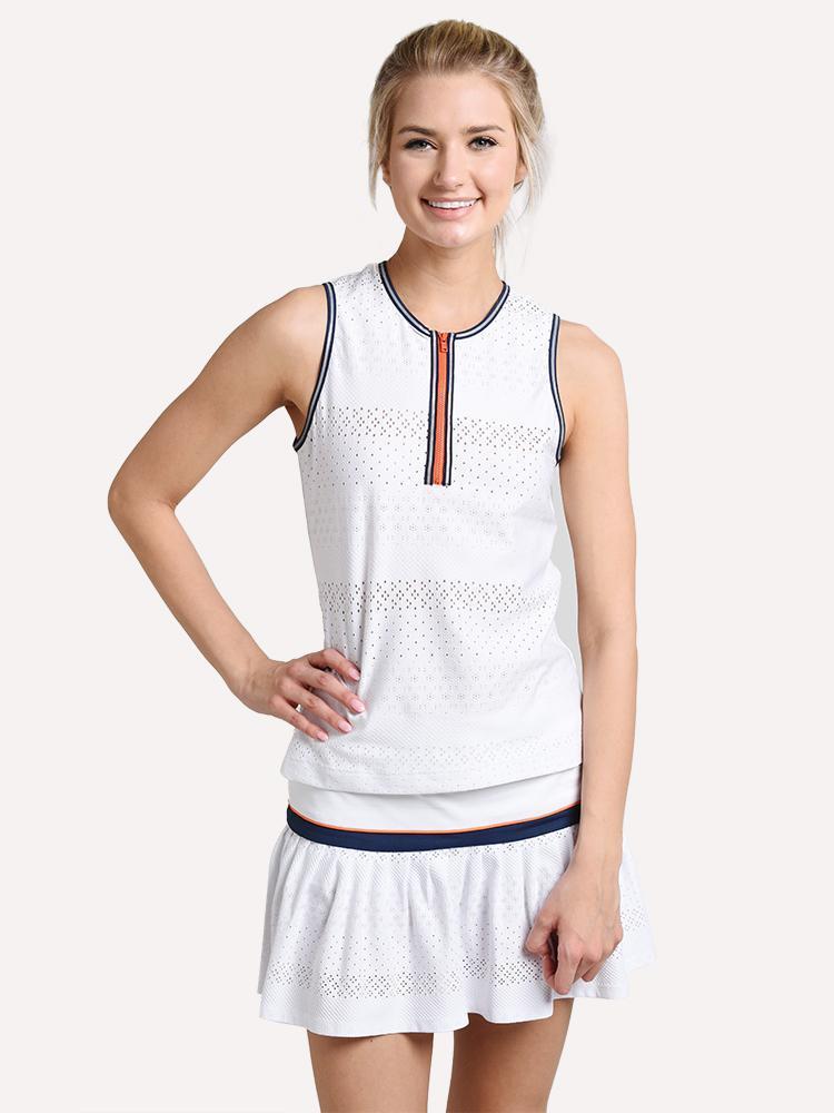 L'Etoile Sport Zip Front Tank - Saint Bernard