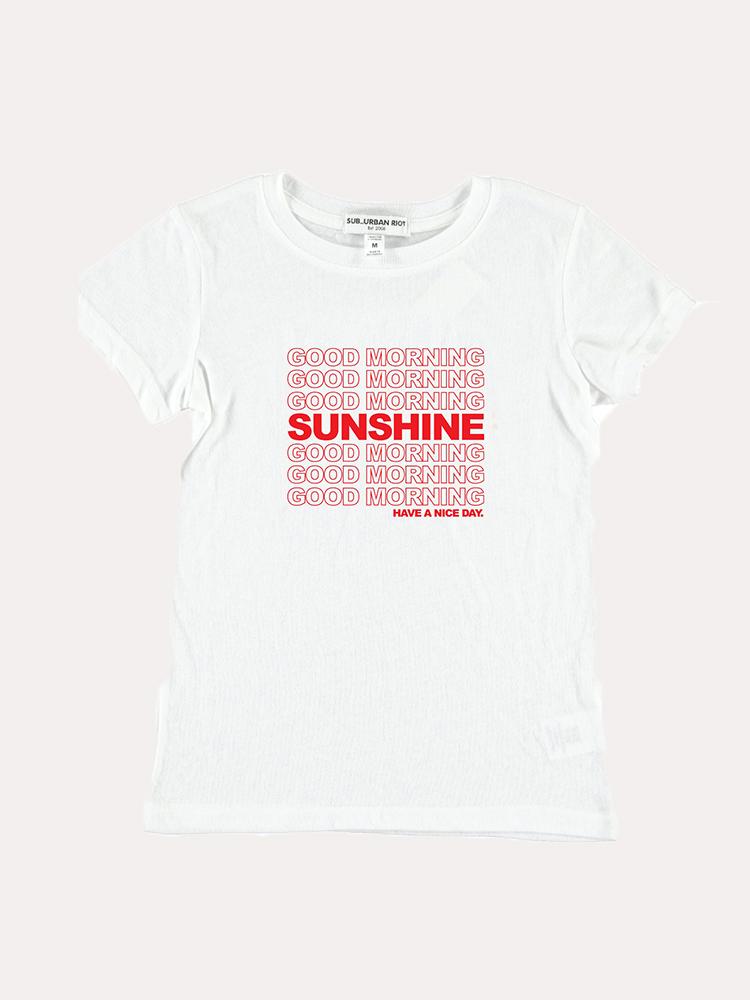 Sub_Urban Riot Girls' Good Morning Sunshine Tween Tee - Saint Bernard