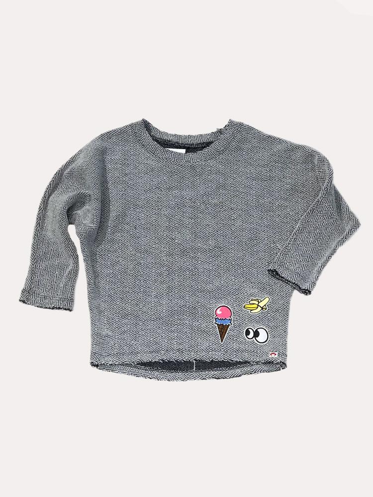 Appaman Girls' Slouchy Sweatshirt - Saint Bernard