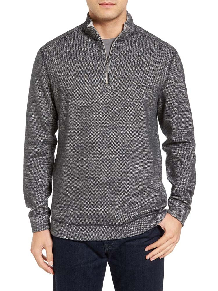 Tommy Bahama Men's Mixed Doubles Half-Zip Sweatshirt - Saint Bernard