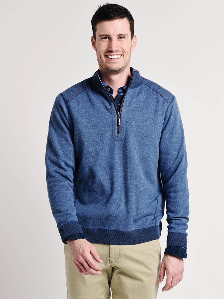 Tommy Bahama Flipsider Half Zip - Saint Bernard