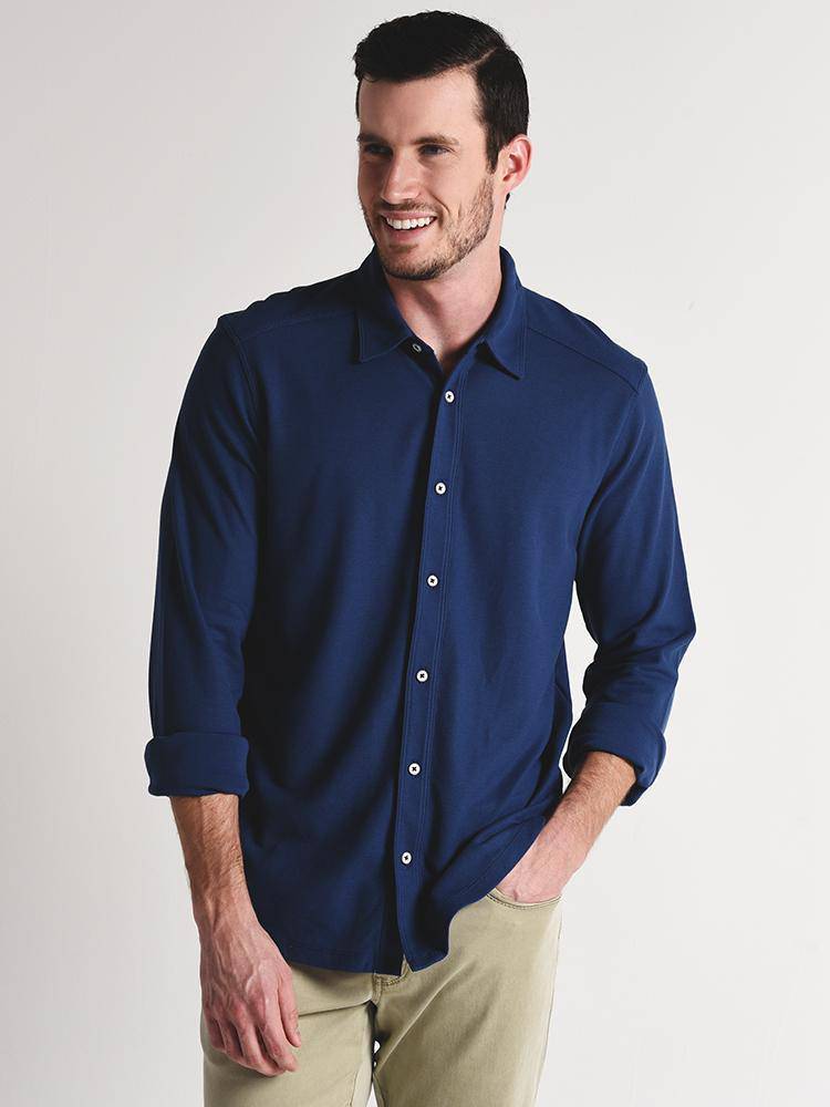 Tommy Bahama Men's La Vista Tropicool IslandZone Shirt - Saint Bernard