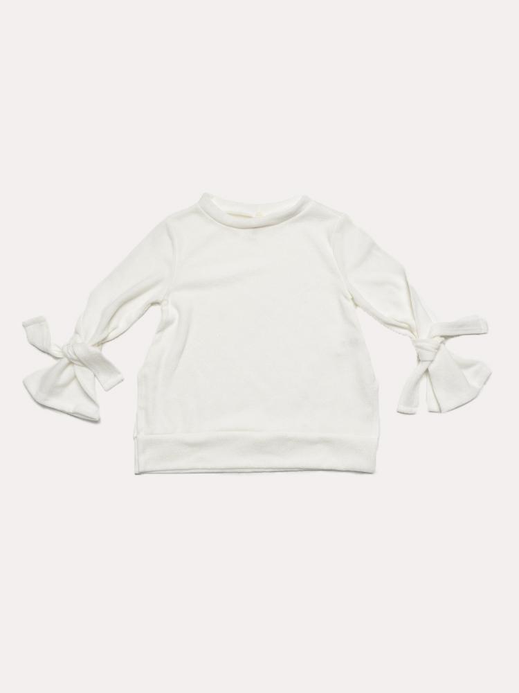 GTOG Girls' Solid Tie Sleeve Top - Saint Bernard