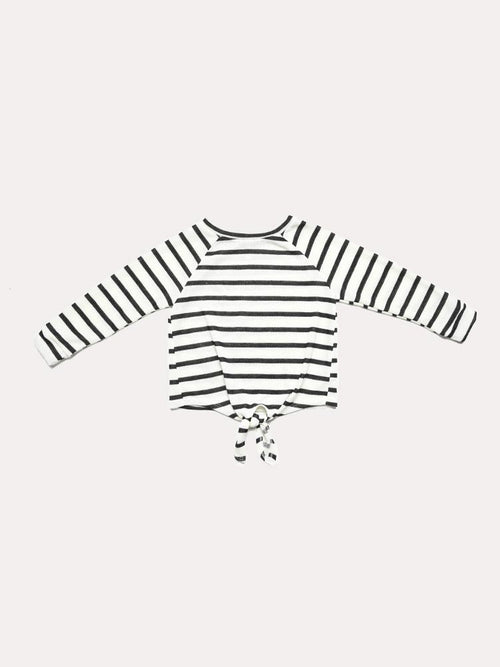 GTOG Girls' Stripe Tied Tunic Top - Saint Bernard