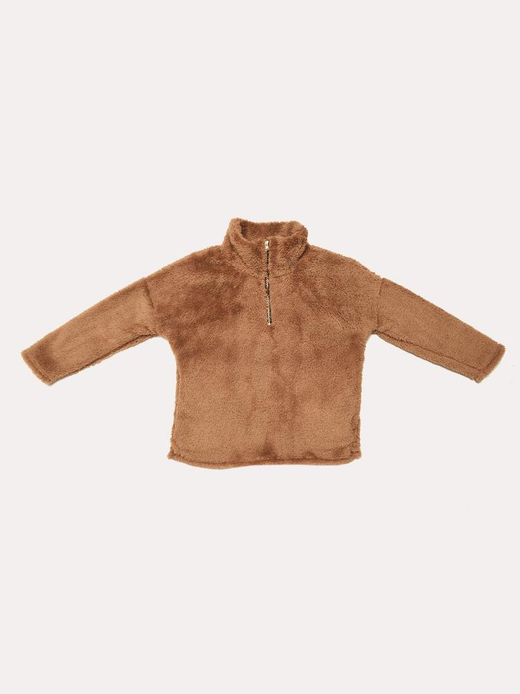 GTOG Girls' Fuzzy Pullover - Saint Bernard