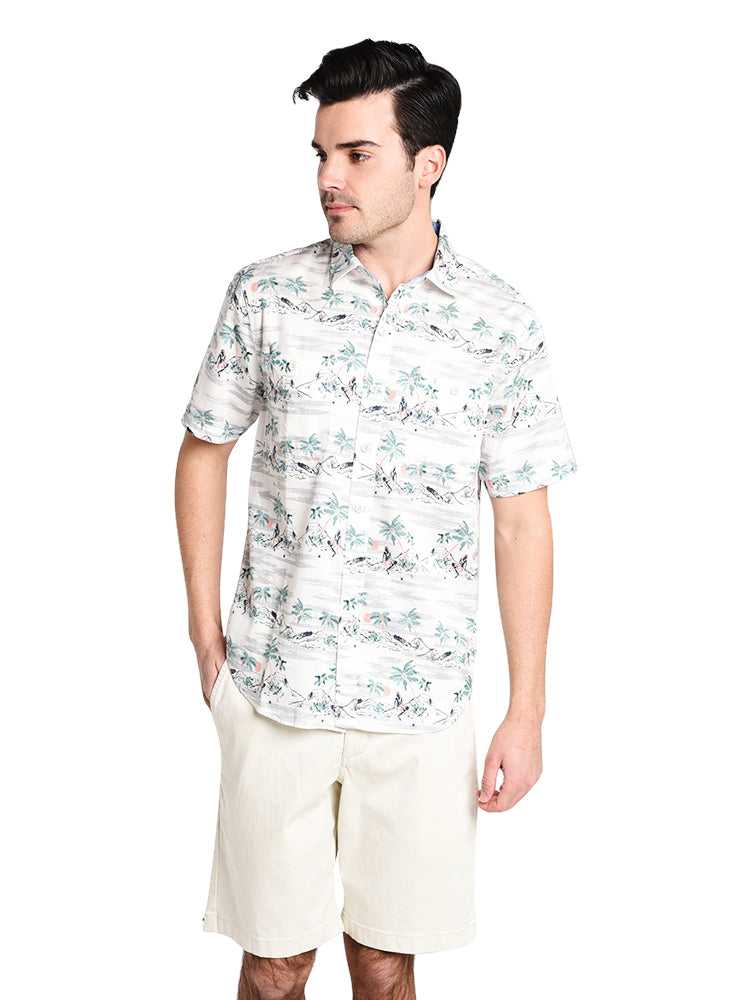Tommy Bahama Men's What the Hula Camp Shirt - Saint Bernard