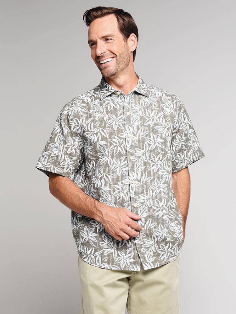 Tommy Bahama Men's Lino Flora Shirt - Saint Bernard