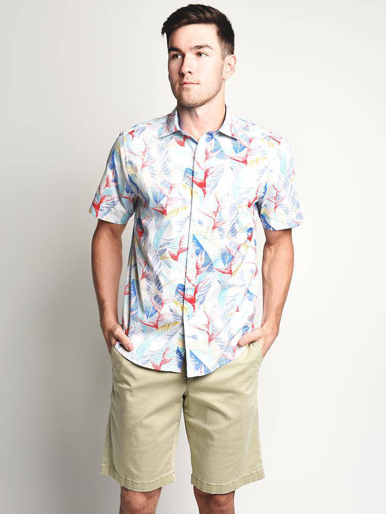 Tommy Bahama Men's Nueva Vida Floral Shirt - Saint Bernard