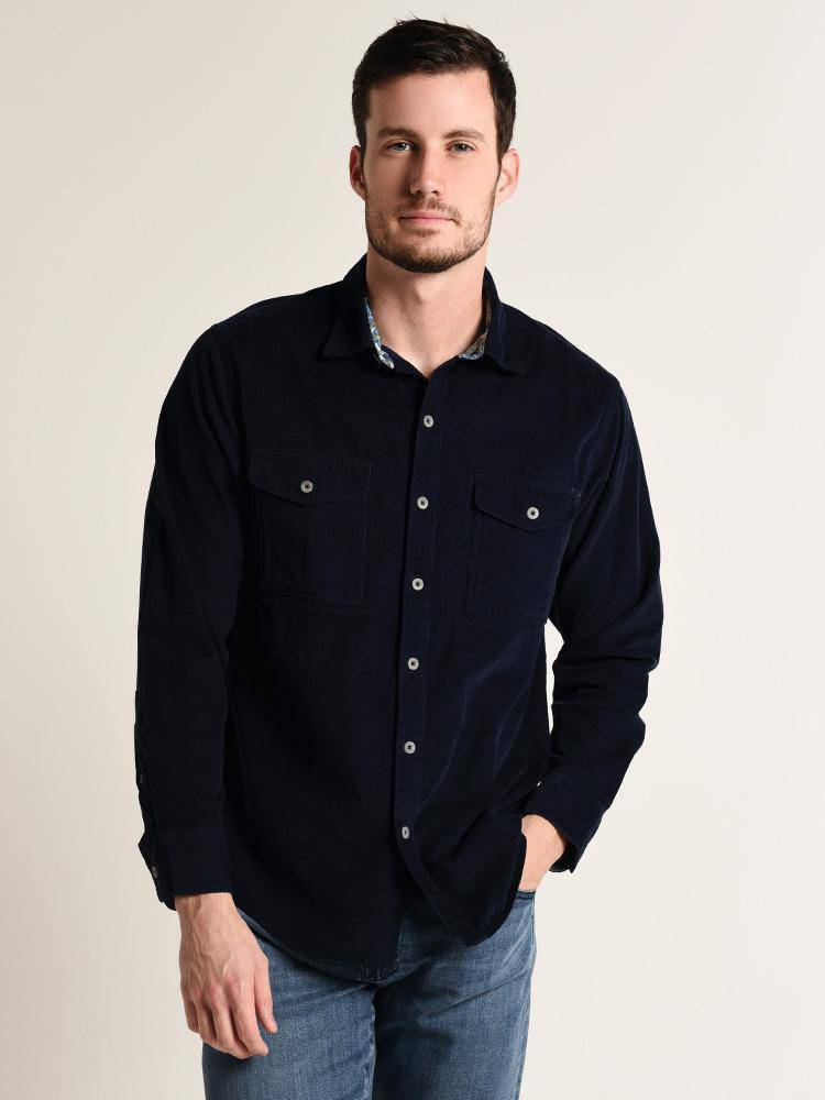 Tommy Bahama Men's Sun Coast Corduroy Shirt - Saint Bernard