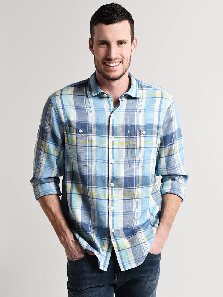 Tommy Bahama Men's Rahi Plaid Shirt - Saint Bernard