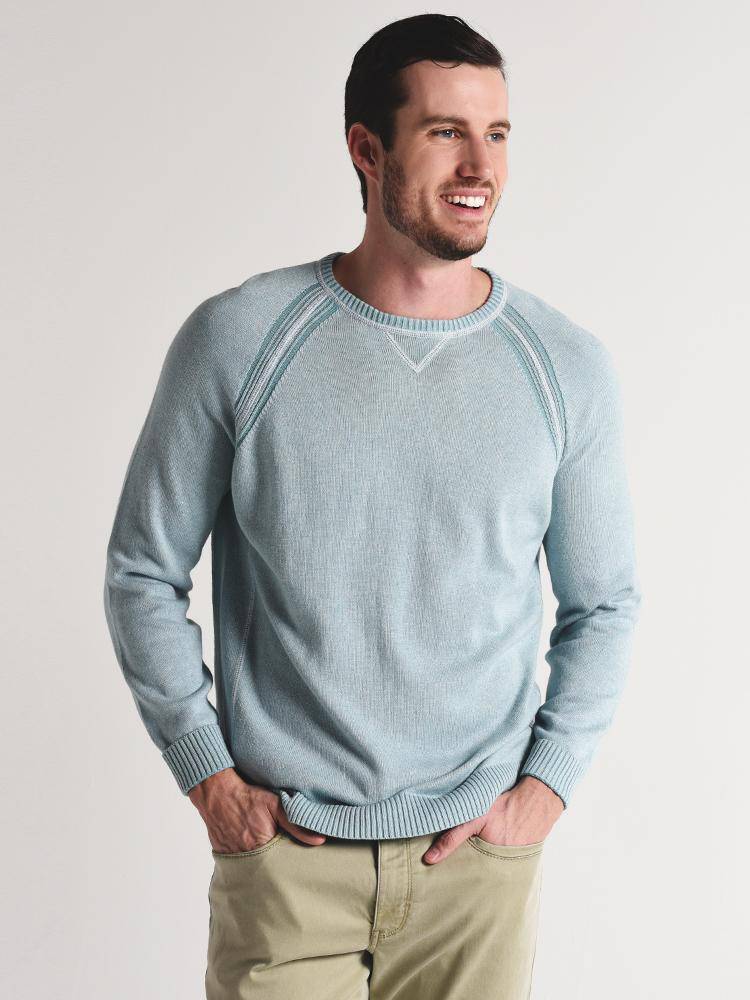 Tommy Bahama Men's Sun Up Sun Down Flip Crew Sweater - Saint Bernard