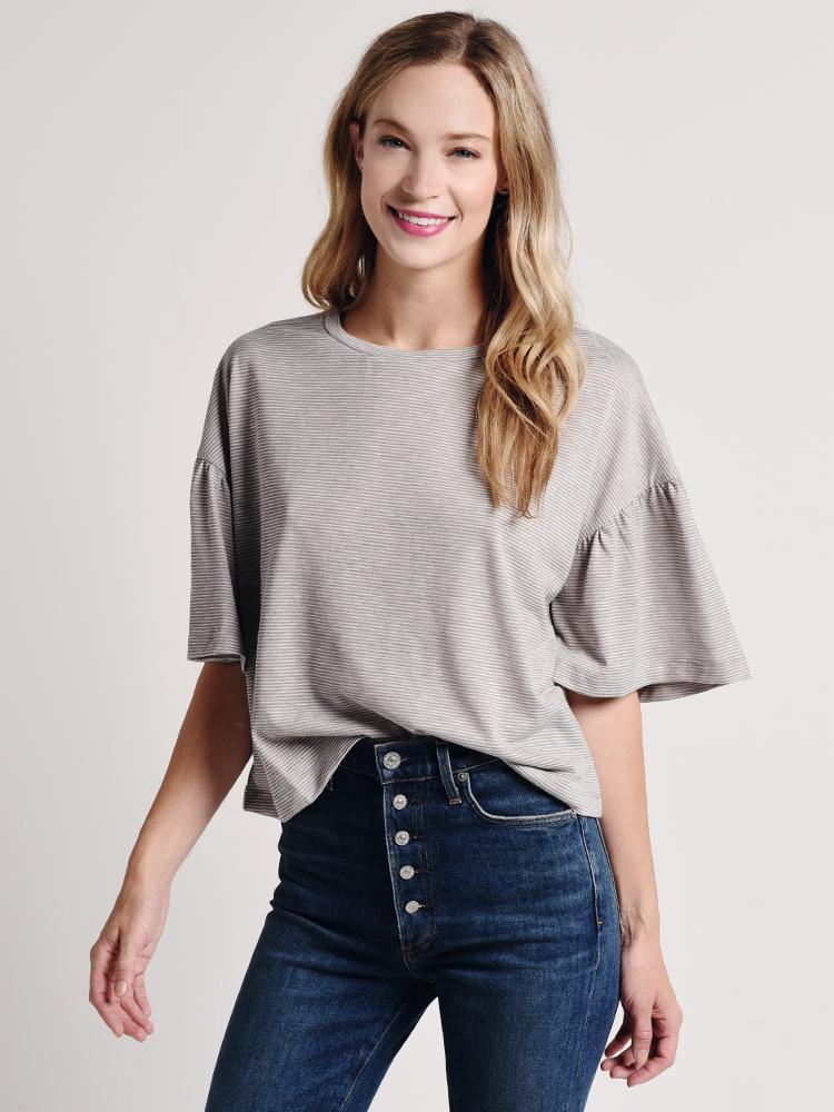 Illa Illa Flounce Sleeve Tee - Saint Bernard