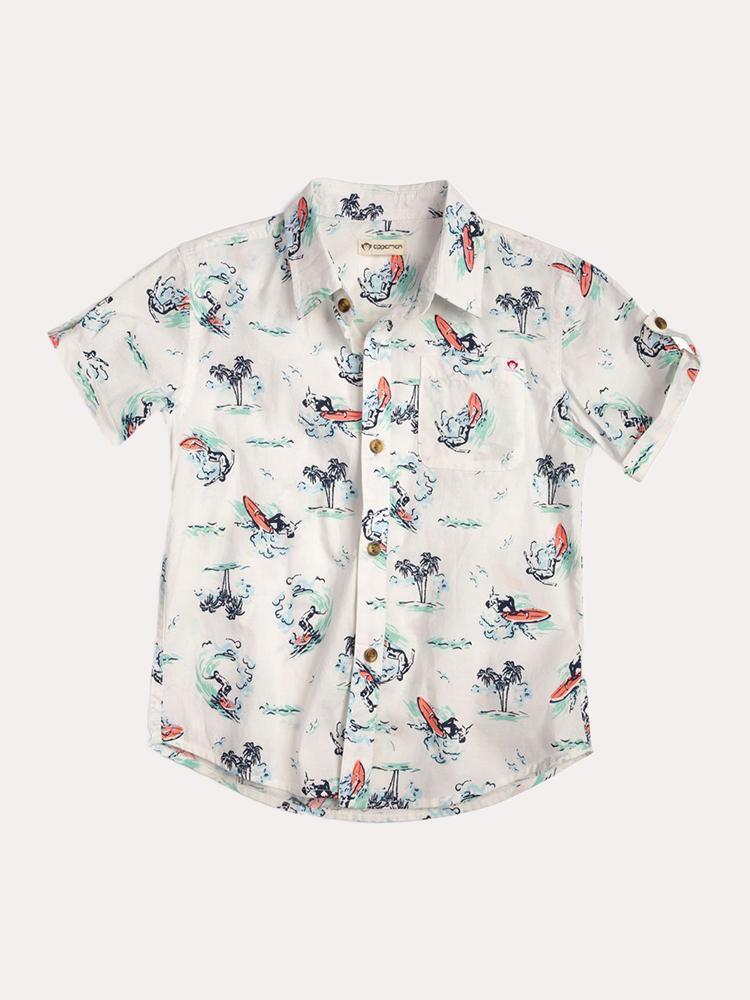 Appaman Boys' Pattern Shirt - Saint Bernard
