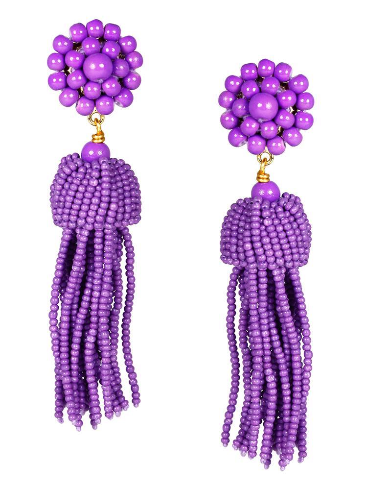 Lisi Lerch Grape Tassel Earring - Saint Bernard