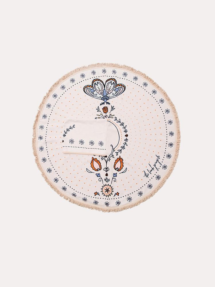 The Beach People Girls' Butterfly Petite Poncho - Saint Bernard