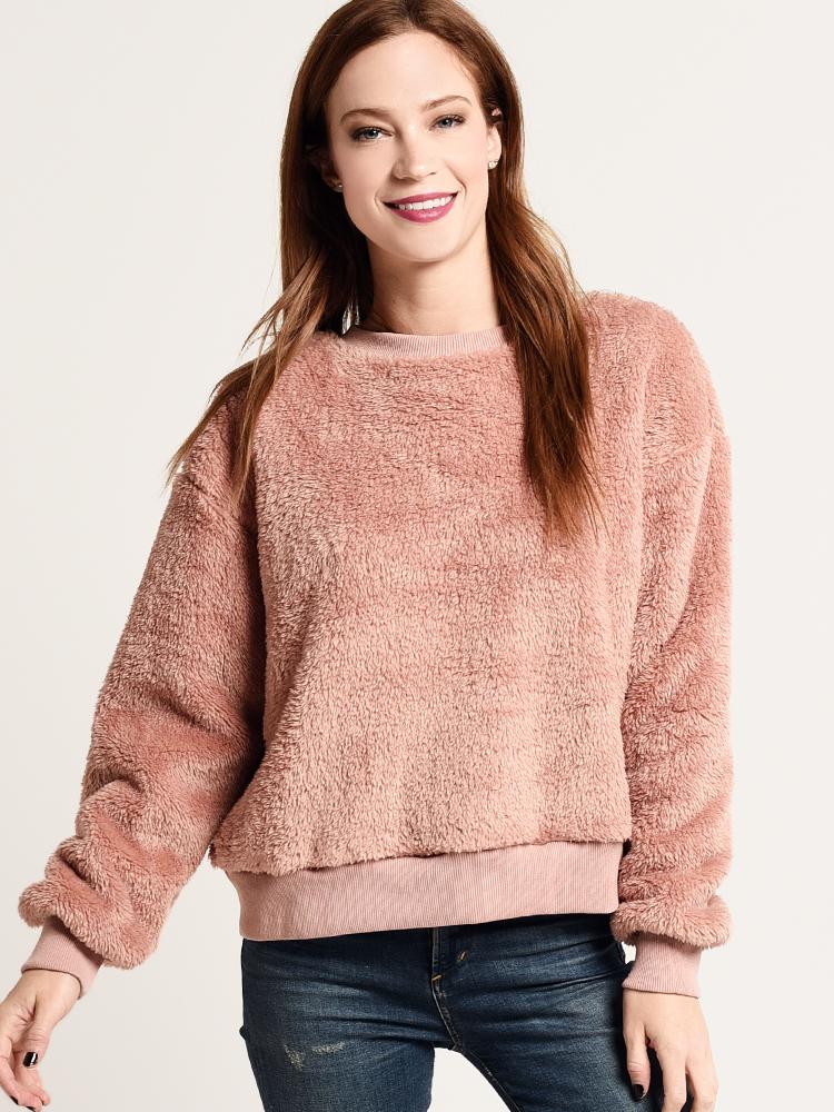 Mod Ref Furry Long Sleeve Top - Saint Bernard
