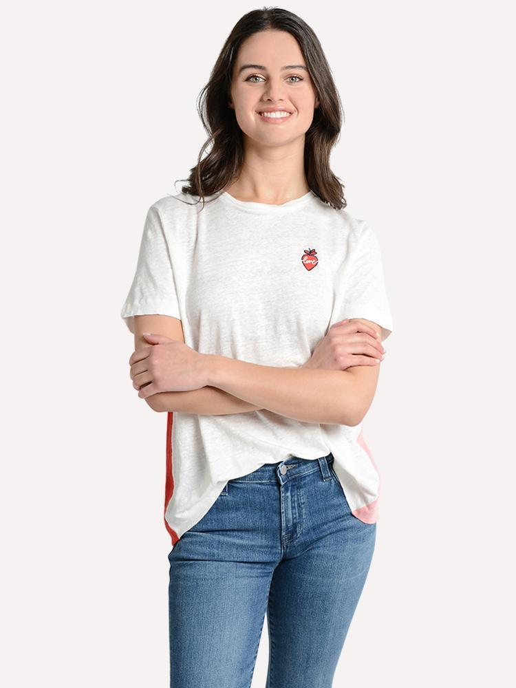Chinti & Parker Lenora Short Sleeve T Shirt - Saint Bernard