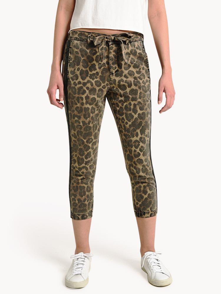 Pam & Gela Leopard Pant with Sash
