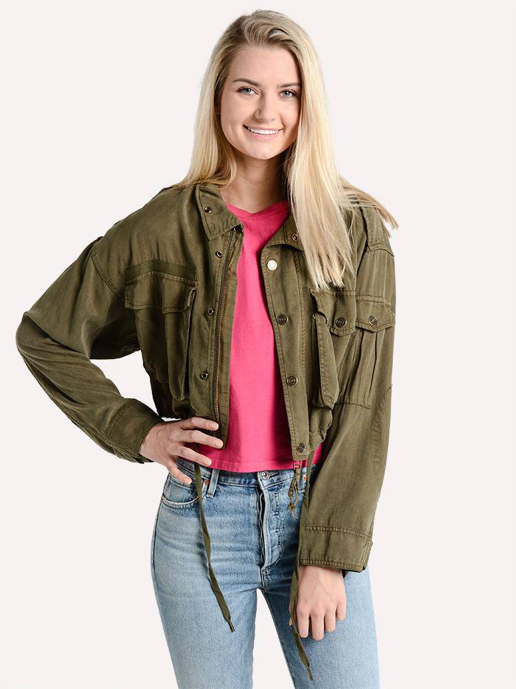 Pam & Gela Crop Cargo Jacket - Saint Bernard