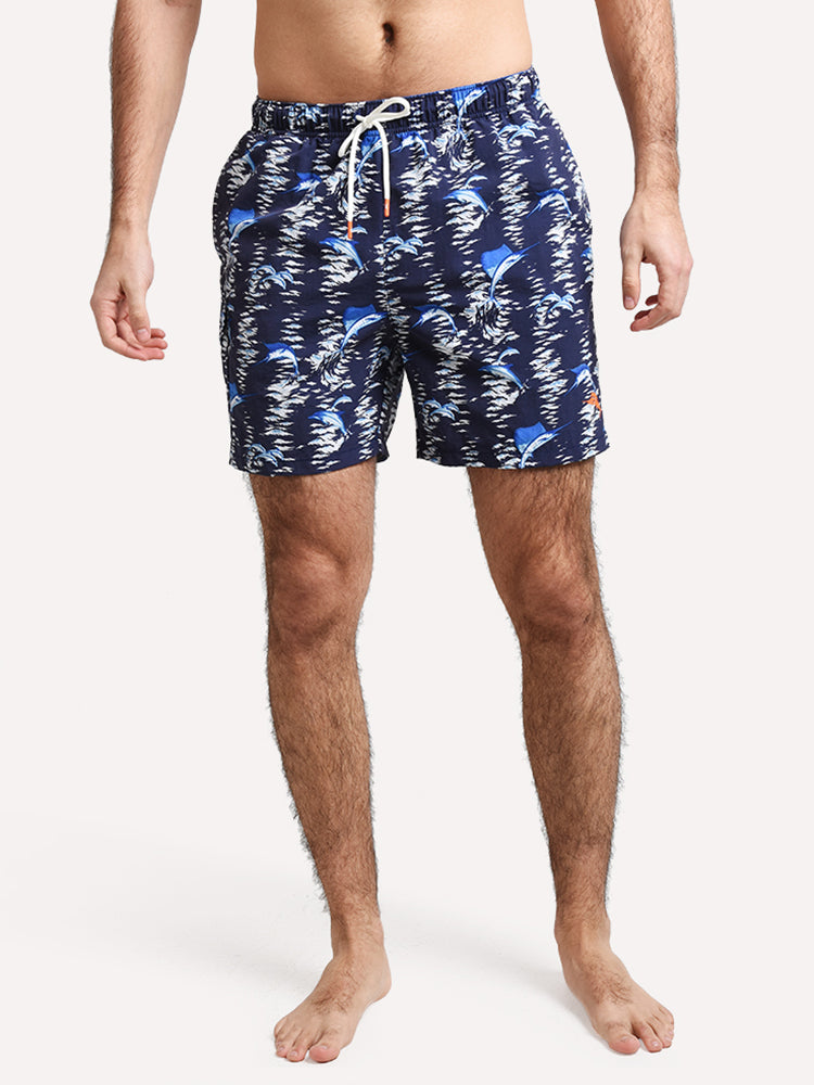 Tommy Bahama Men's Naples Marina Marlin Swim Trunk - Saint Bernard