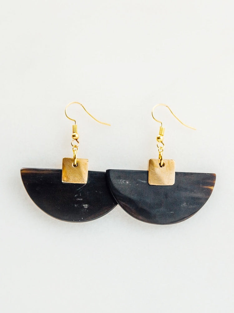 Tribe and Glory Half Moon Accent Earring