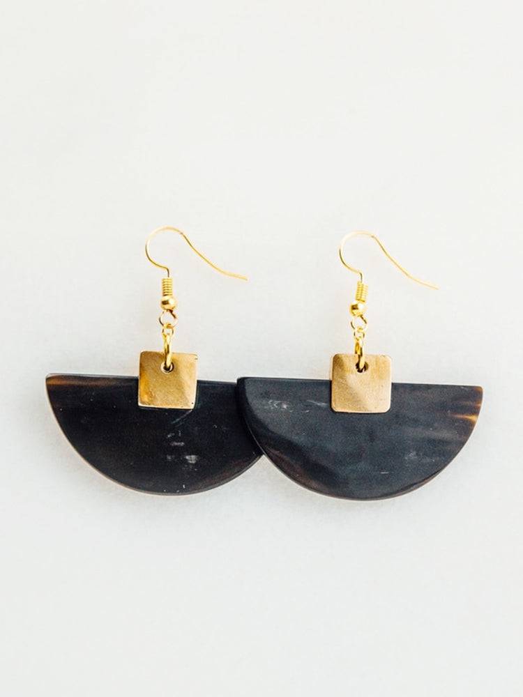 Tribe and Glory Half Moon Accent Earring - Saint Bernard