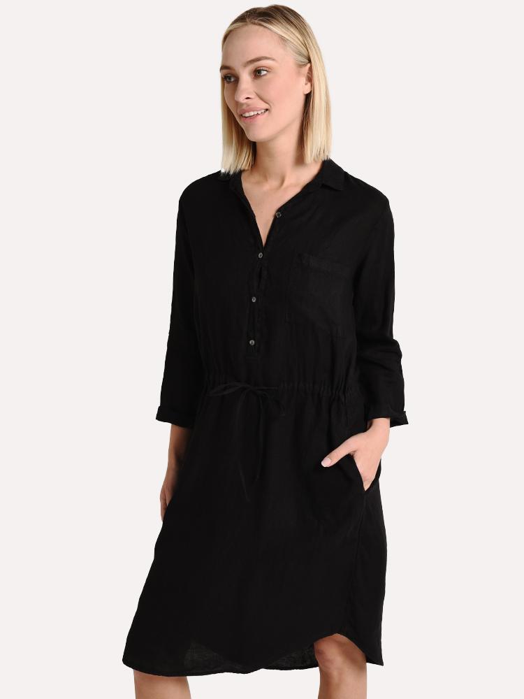 Velvet Tristana Woven Linen Shirt Dress - Saint Bernard