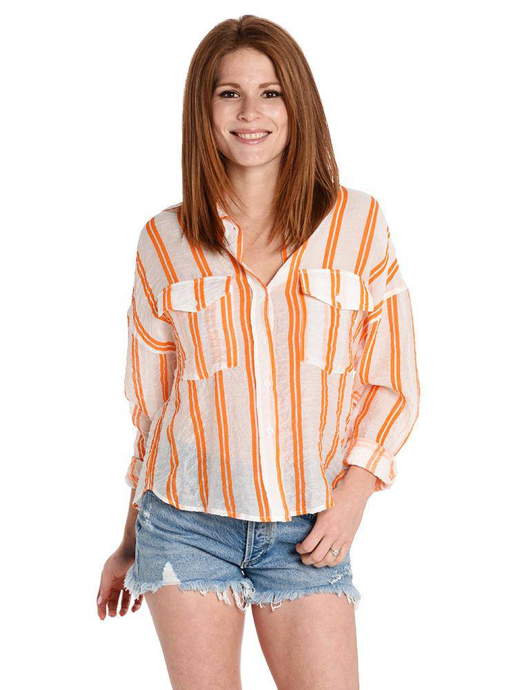 Ellison Highlight Simple Collar Top - Saint Bernard
