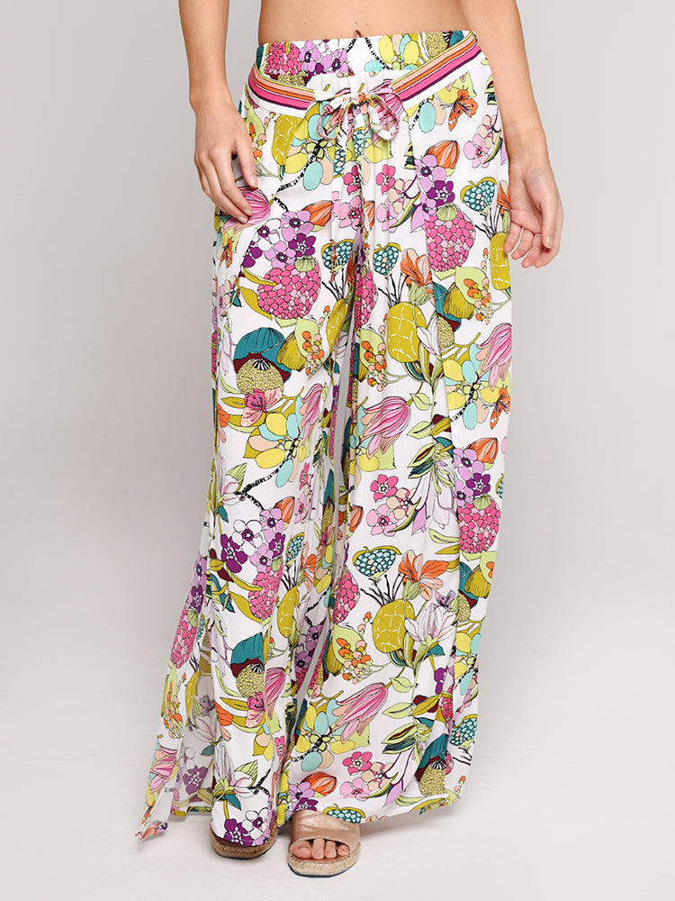 Trina Turk Key West Botanical Wrap Pant - Saint Bernard