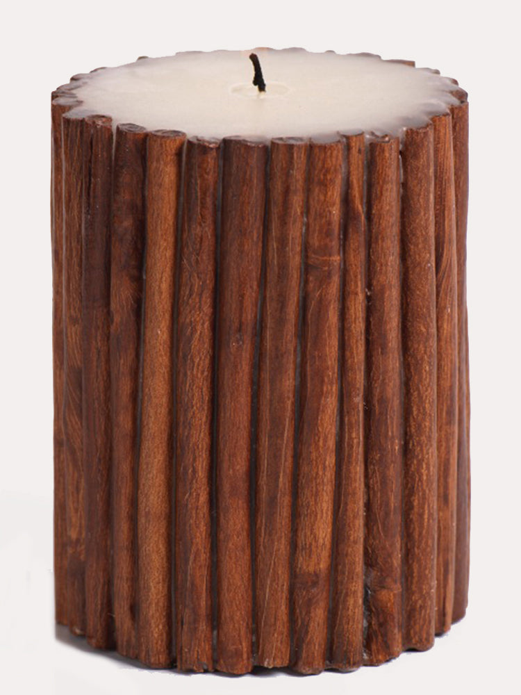 Zodax Cinnamon Scented Pillar Candle Large