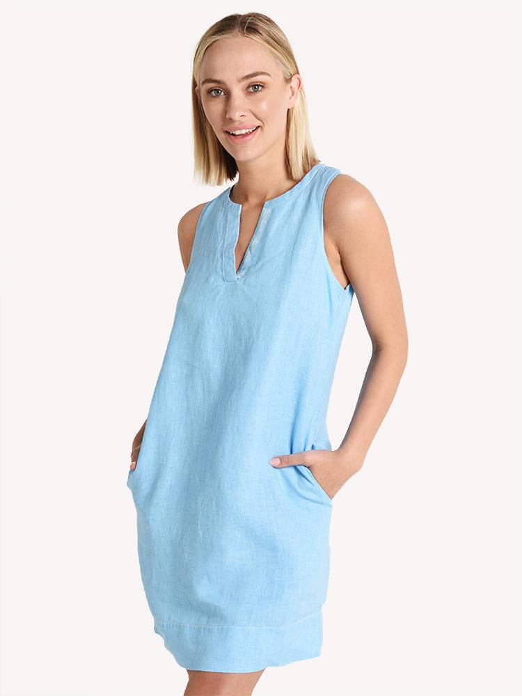 Tommy Bahama Women's Seaglass Linen Shift Dress – Saint Bernard