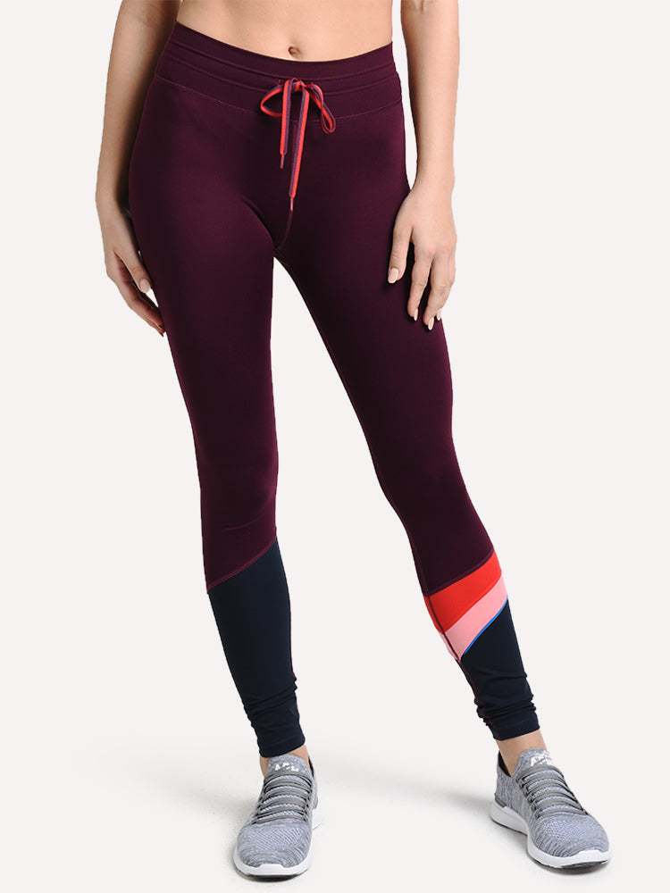 The Upside Maroon Retro Yoga Pant - Saint Bernard