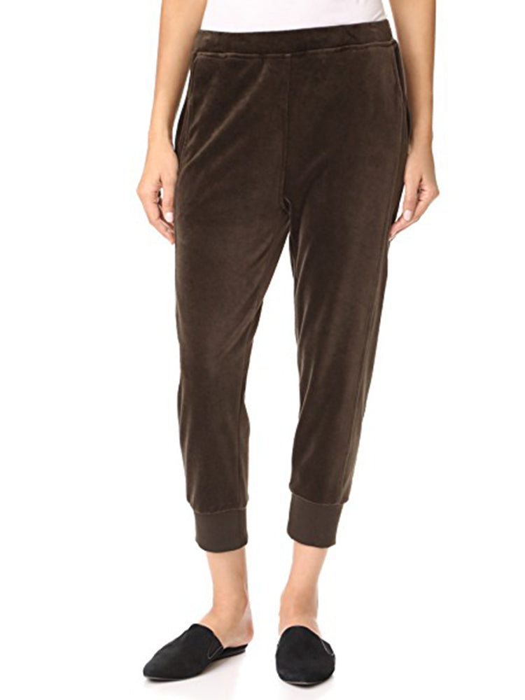Vince Velour Cuffed Jogger - Saint Bernard