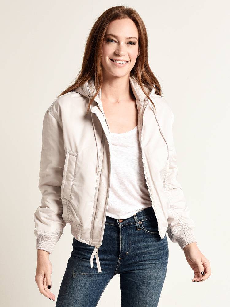 Vince Soft Bomber Tech Jacket - Saint Bernard