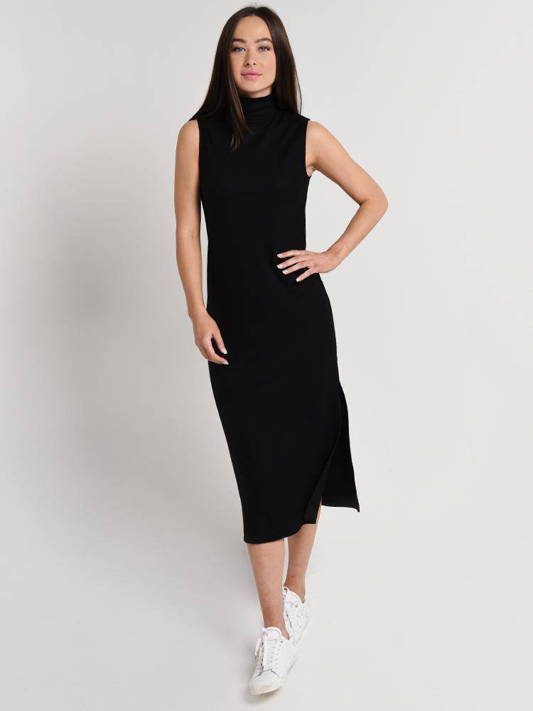 Vince Wool Blend Turtleneck Dress - Saint Bernard