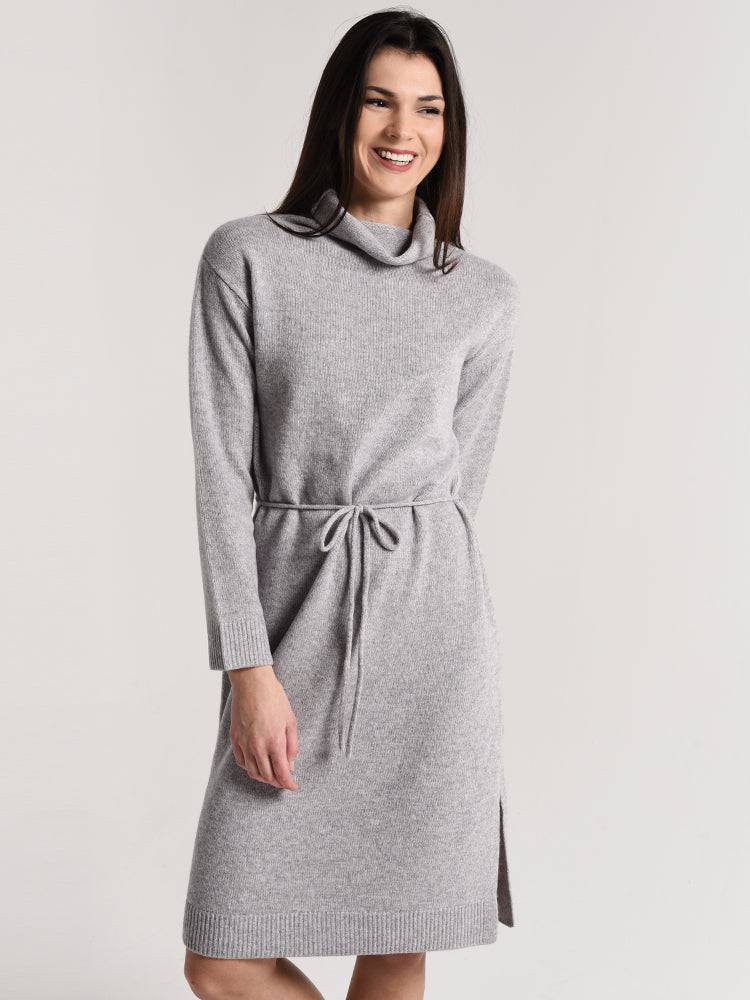 Vince Wool Turtleneck Dress - Saint Bernard