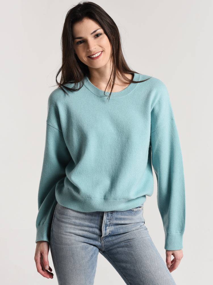 Vince Double Layer Crew Pull Over - Saint Bernard