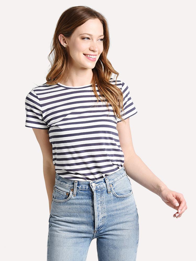 Vince Bengal Stripe Essential Crew - Saint Bernard