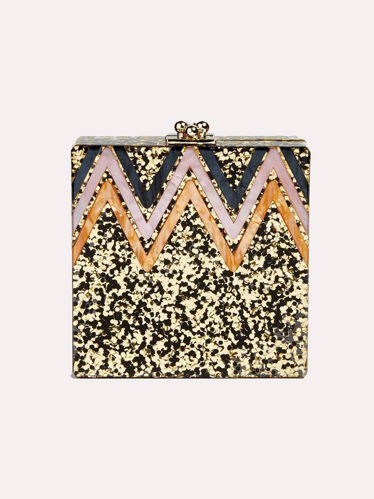 Like Dreams Alexa Gold Clutch - Saint Bernard