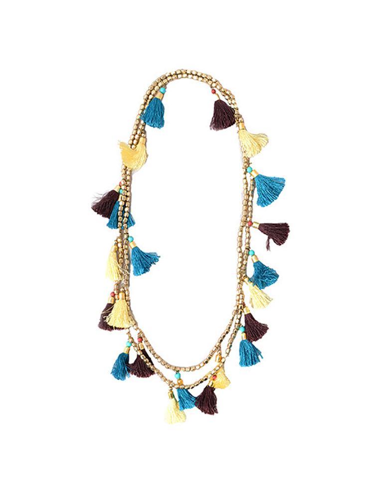 Roberta Roller Rabbit Ananti Pom Pom Necklace - Saint Bernard