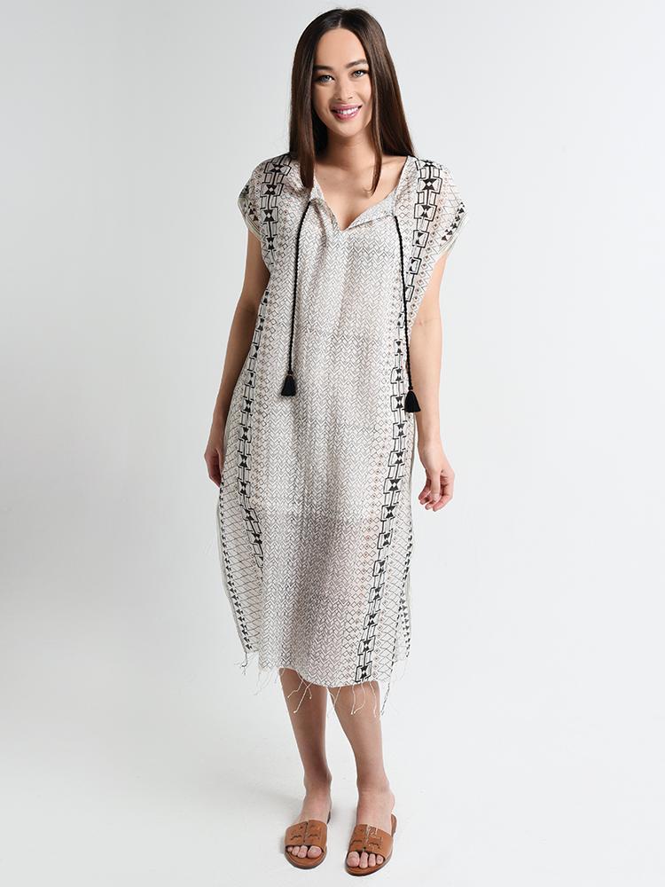 Roller Rabbit Aleph Finn Kaftan - Saint Bernard
