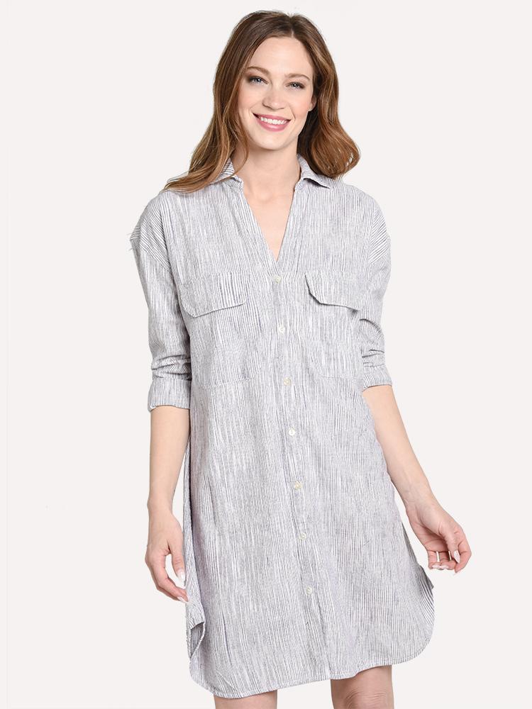 Roller Rabbit Space Stripe Kara Dress - Saint Bernard