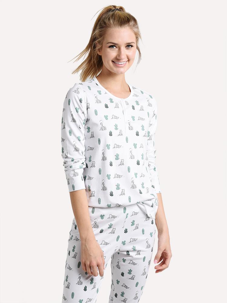 Roller Rabbit Women's Awoo Pajamas - Saint Bernard